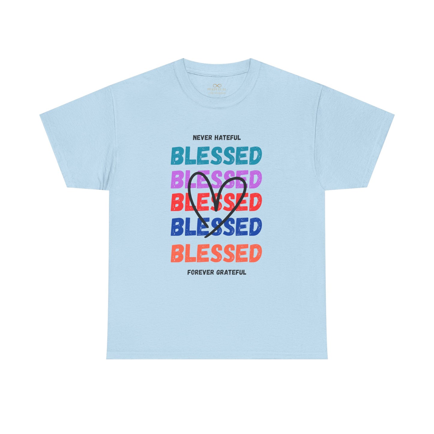 Blessed Grateful Colorful Christian T-Shirt | Positive Faith-Based Tee for Men & Women