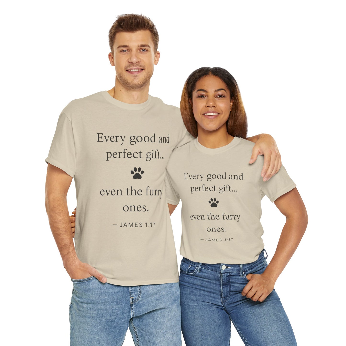 Every Good and Perfect Gift Pet Lover Shirt | James 1:17 Bible Verse Tee