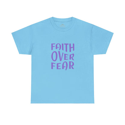 Faith Over Fear Christian T-Shirt – Bold Minimalist Scripture Tee