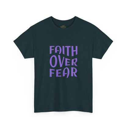 Faith Over Fear Christian T-Shirt – Bold Minimalist Scripture Tee