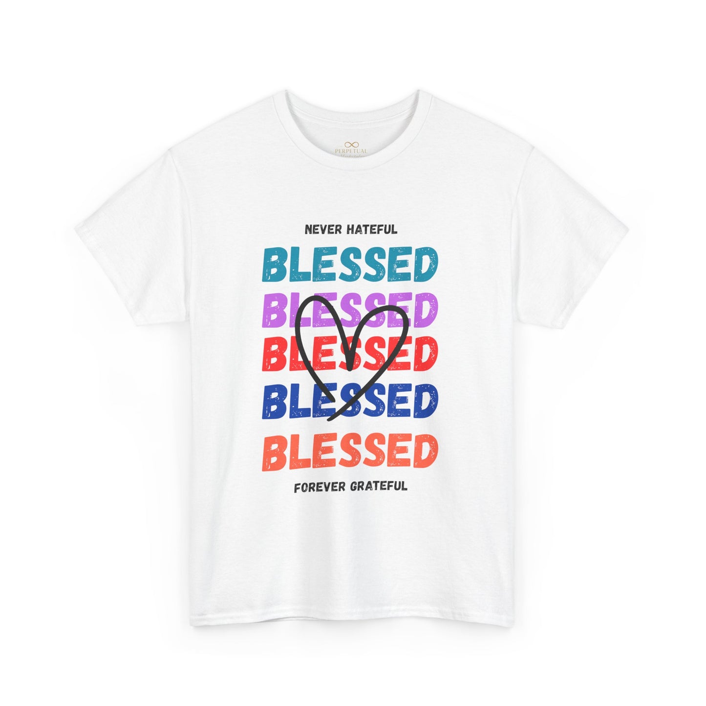 Blessed Grateful Colorful Christian T-Shirt | Positive Faith-Based Tee for Men & Women