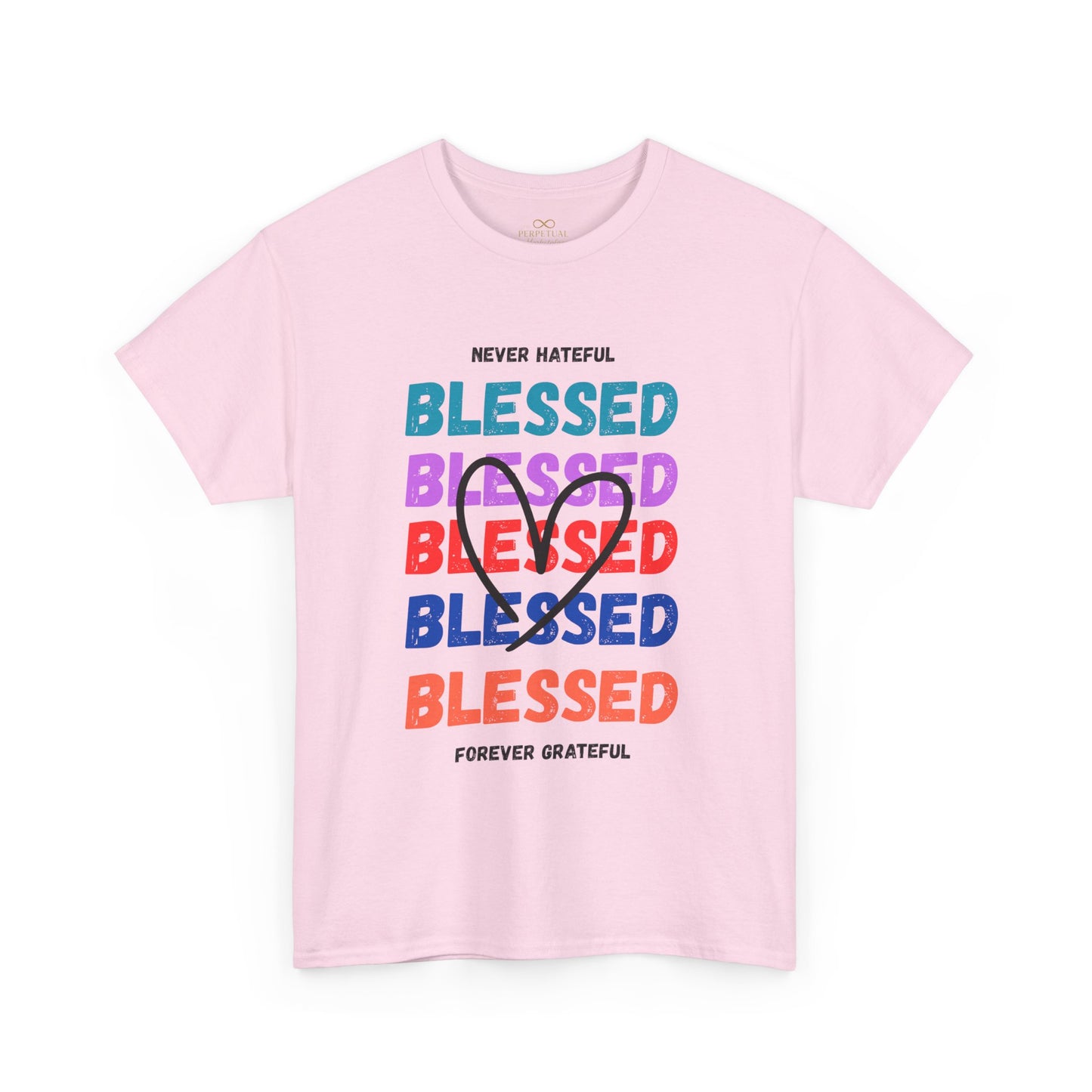 Blessed Grateful Colorful Christian T-Shirt | Positive Faith-Based Tee for Men & Women