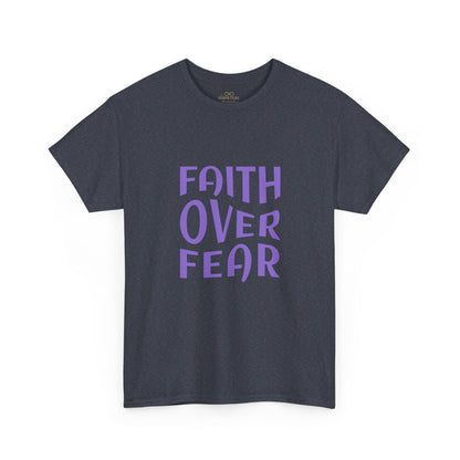 Faith Over Fear Christian T-Shirt – Bold Minimalist Scripture Tee