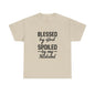 Blessed by God Spoiled by My Husband Christian T-Shirt