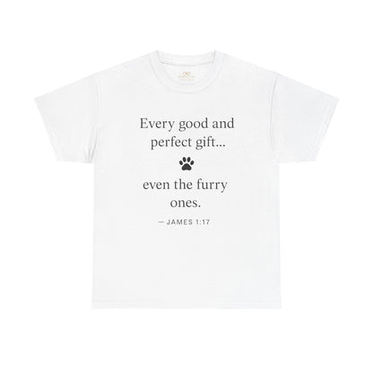 Every Good and Perfect Gift Pet Lover Shirt | James 1:17 Bible Verse Tee
