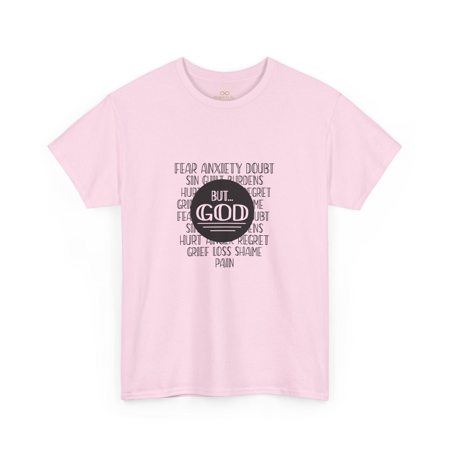 But God Christian T-Shirt – Faith Over Fear Bible Shirt | Inspirational Scripture Tee