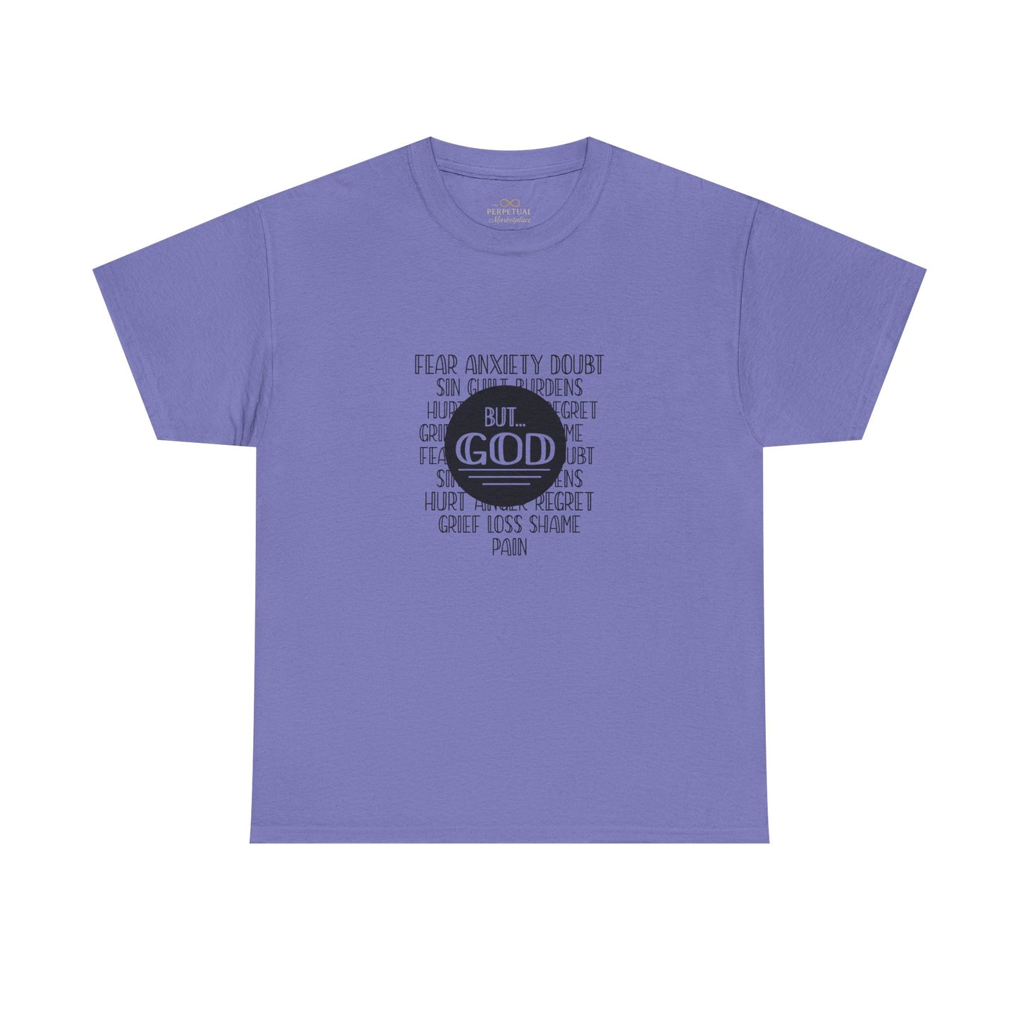 But God Christian T-Shirt – Faith Over Fear Bible Shirt | Inspirational Scripture Tee