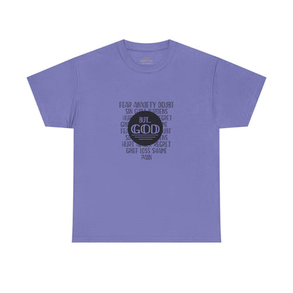 But God Christian T-Shirt – Faith Over Fear Bible Shirt | Inspirational Scripture Tee