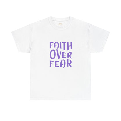 Faith Over Fear Christian T-Shirt – Bold Minimalist Scripture Tee
