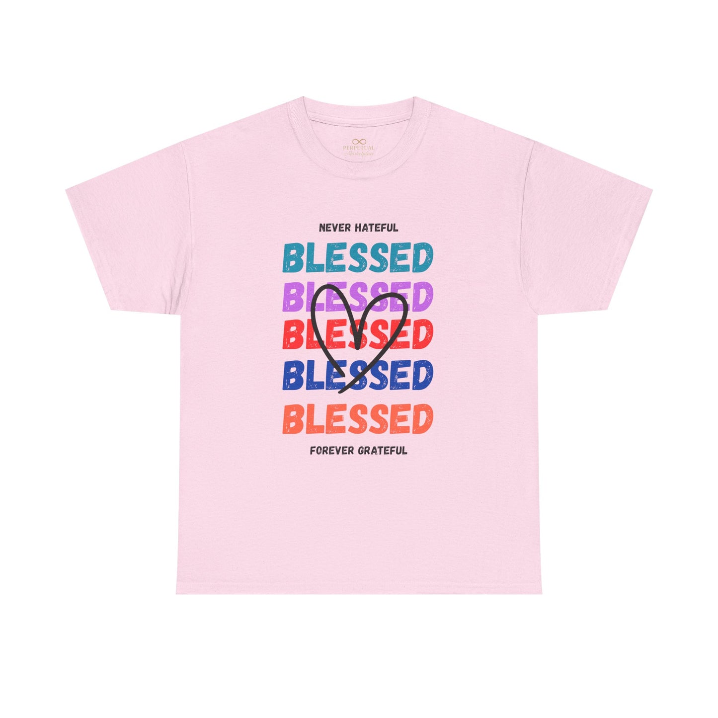 Blessed Grateful Colorful Christian T-Shirt | Positive Faith-Based Tee for Men & Women