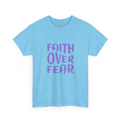 Faith Over Fear Christian T-Shirt – Bold Minimalist Scripture Tee