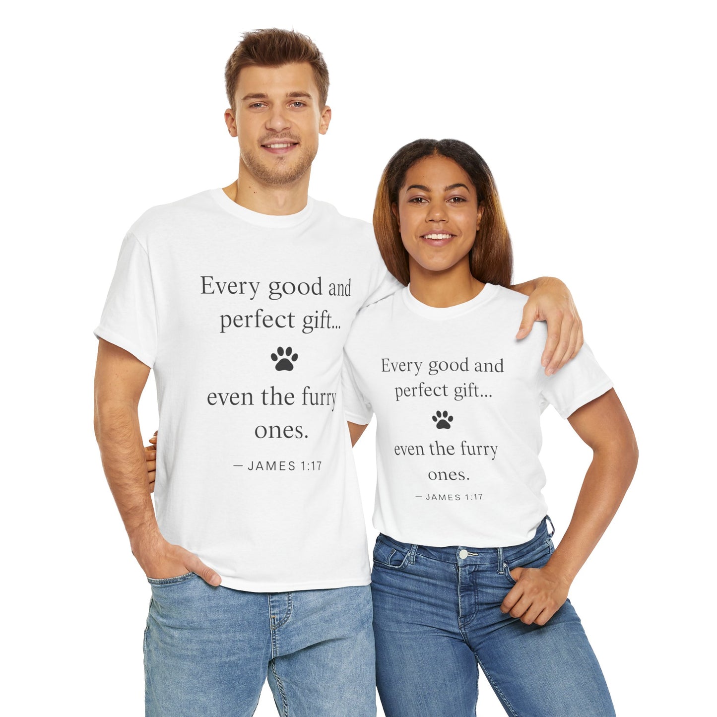 Every Good and Perfect Gift Pet Lover Shirt | James 1:17 Bible Verse Tee