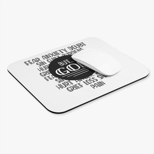 Faith-Inspired Mouse Pad - 'But God' Inspirational Desk Accessory, Perfect Gift for Believers, Office Decor, Christian Motivation, [...]