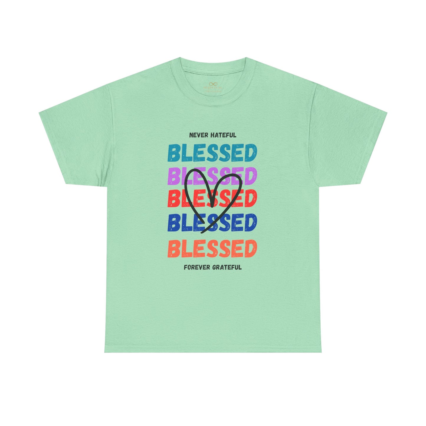 Blessed Grateful Colorful Christian T-Shirt | Positive Faith-Based Tee for Men & Women
