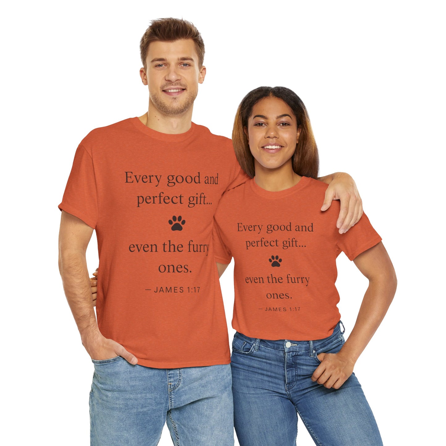Every Good and Perfect Gift Pet Lover Shirt | James 1:17 Bible Verse Tee