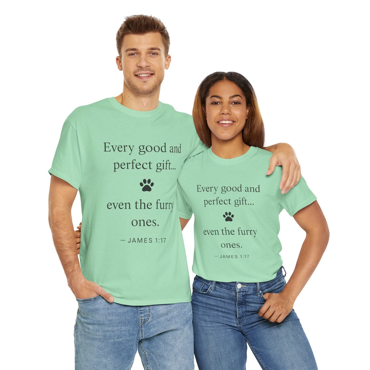 Every Good and Perfect Gift Pet Lover Shirt | James 1:17 Bible Verse Tee