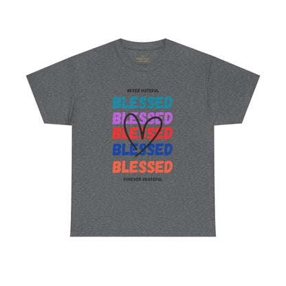 Blessed Grateful Colorful Christian T-Shirt | Positive Faith-Based Tee for Men & Women
