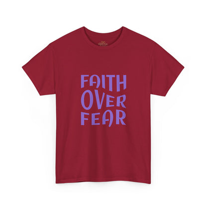 Faith Over Fear Christian T-Shirt – Bold Minimalist Scripture Tee