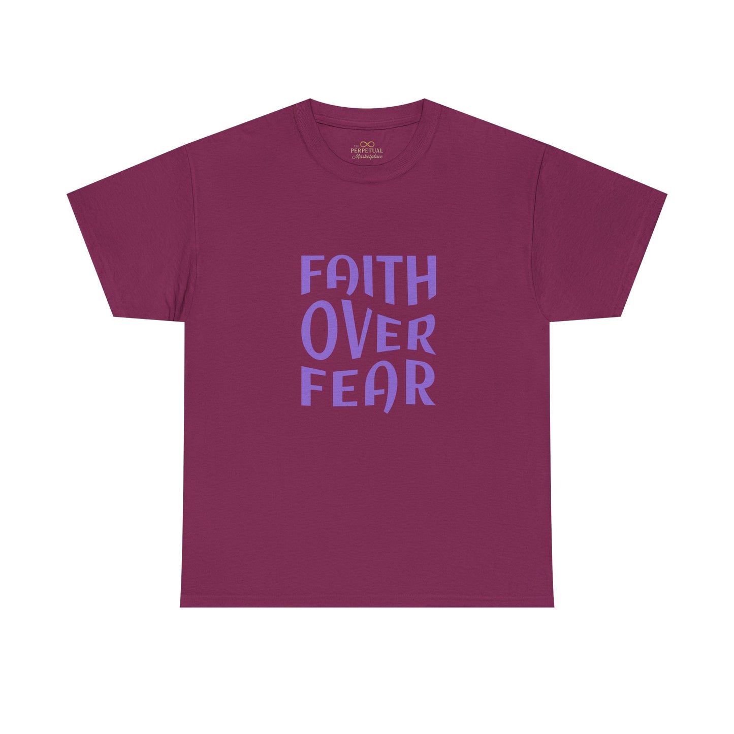 Faith Over Fear Christian T-Shirt – Bold Minimalist Scripture Tee