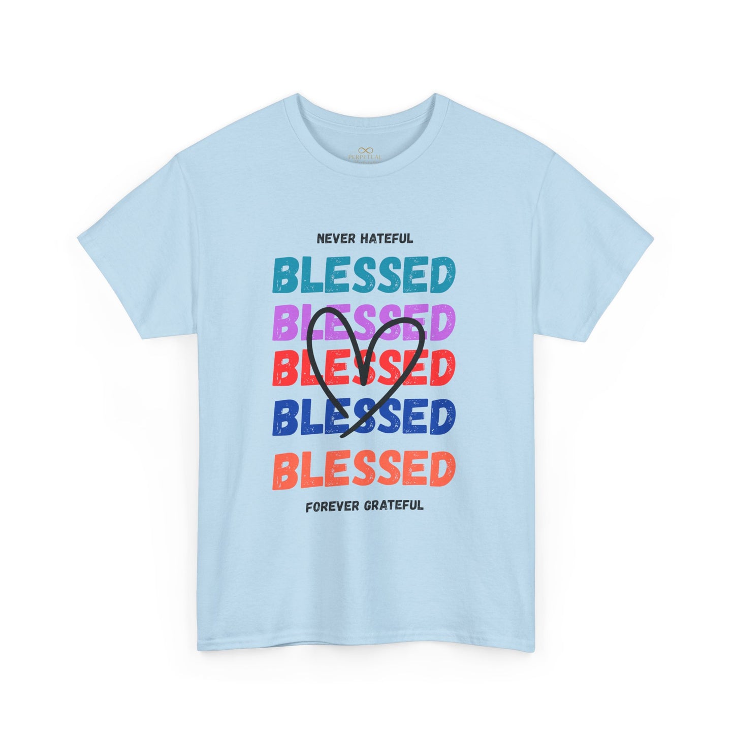 Blessed Grateful Colorful Christian T-Shirt | Positive Faith-Based Tee for Men & Women