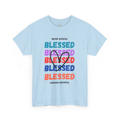 Blessed Grateful Colorful Christian T-Shirt | Positive Faith-Based Tee for Men & Women