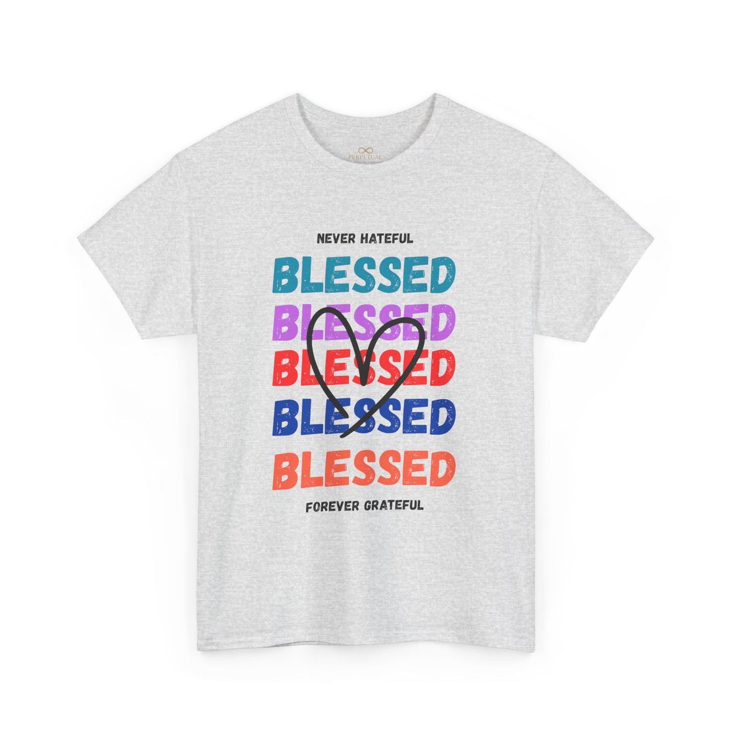 Blessed Grateful Colorful Christian T-Shirt | Positive Faith-Based Tee for Men & Women