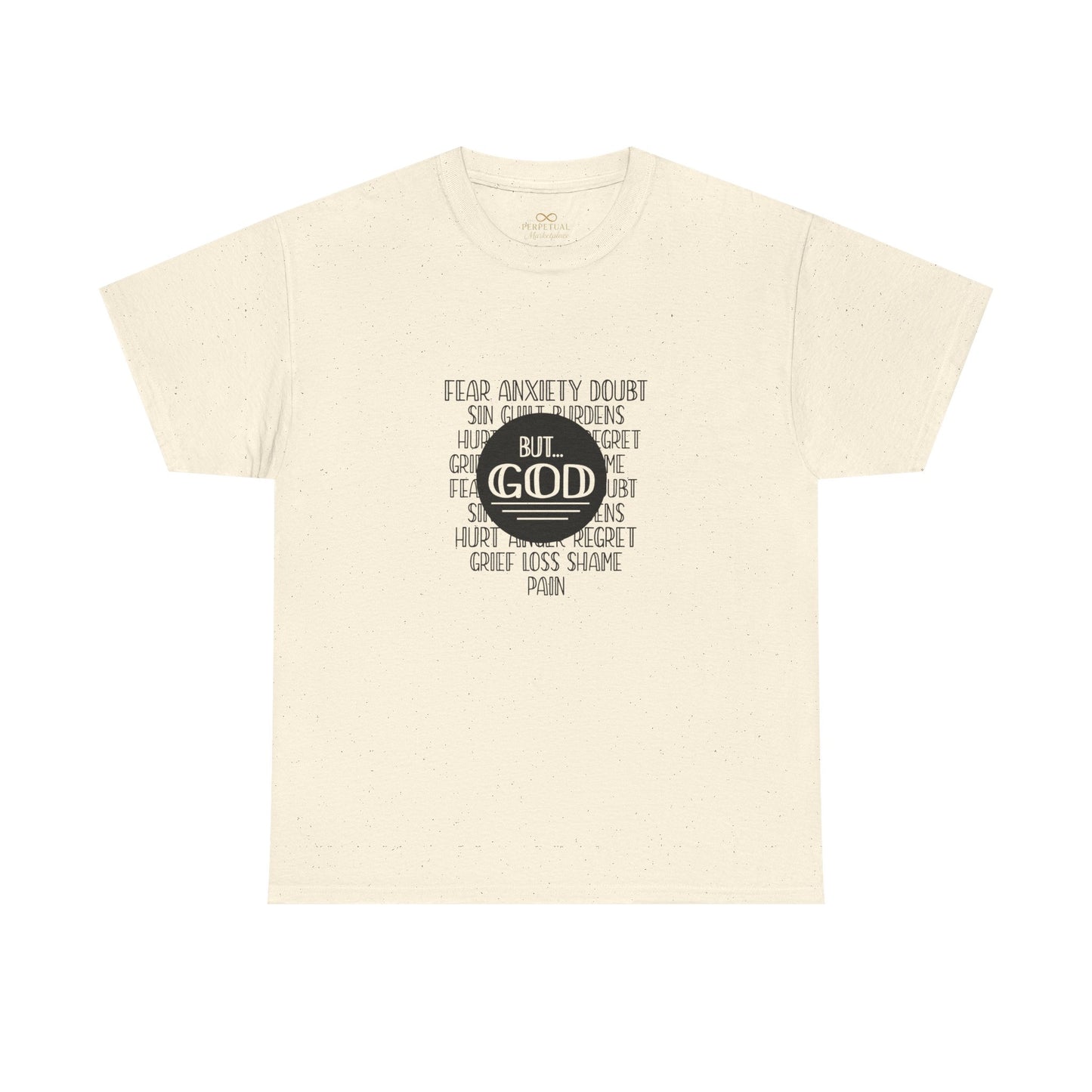 But God Christian T-Shirt – Faith Over Fear Bible Shirt | Inspirational Scripture Tee