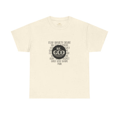 But God Christian T-Shirt – Faith Over Fear Bible Shirt | Inspirational Scripture Tee