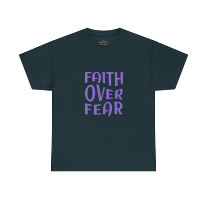 Faith Over Fear Christian T-Shirt – Bold Minimalist Scripture Tee