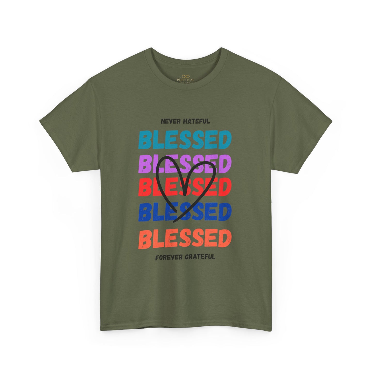 Blessed Grateful Colorful Christian T-Shirt | Positive Faith-Based Tee for Men & Women