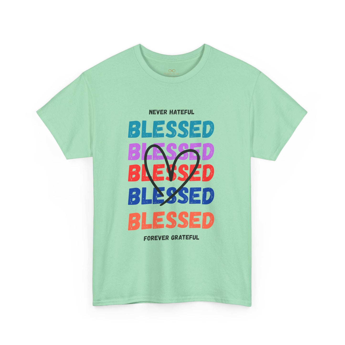 Blessed Grateful Colorful Christian T-Shirt | Positive Faith-Based Tee for Men & Women