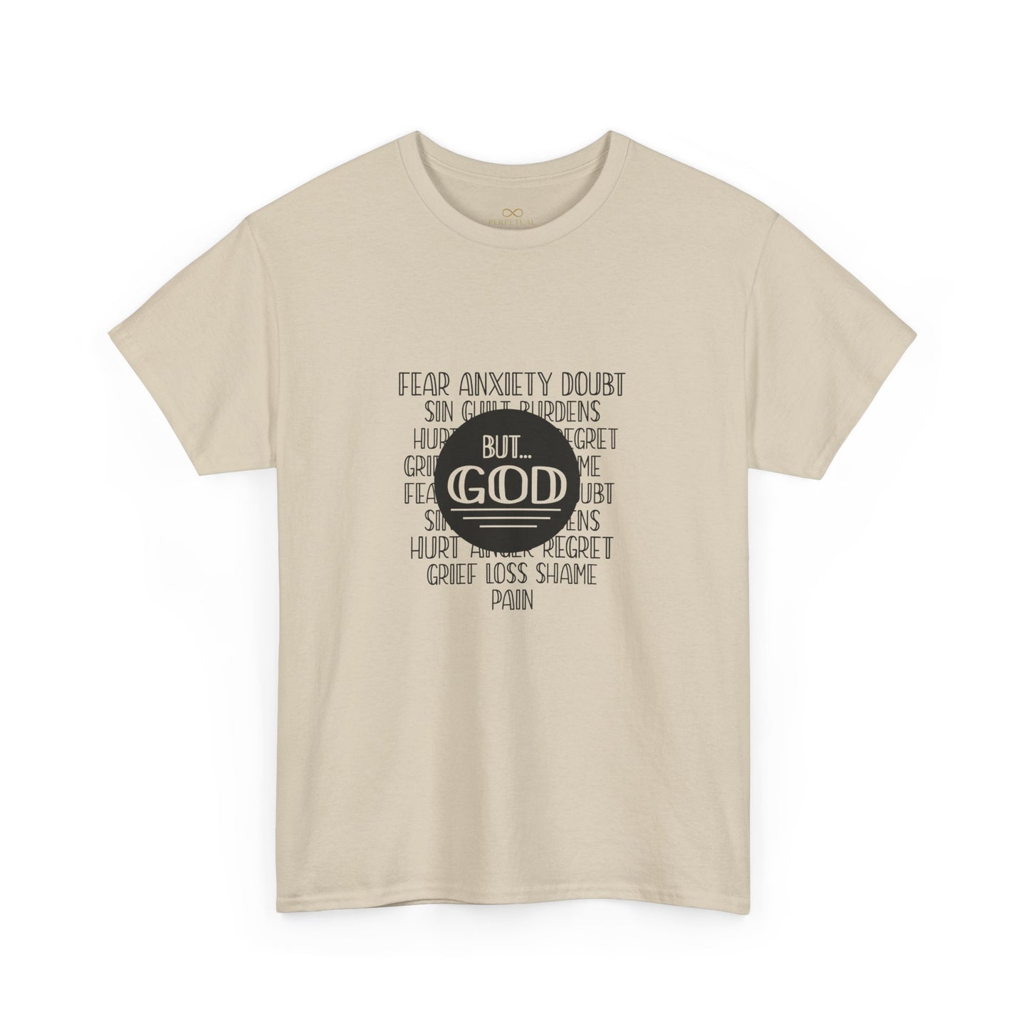 But God Christian T-Shirt – Faith Over Fear Bible Shirt | Inspirational Scripture Tee