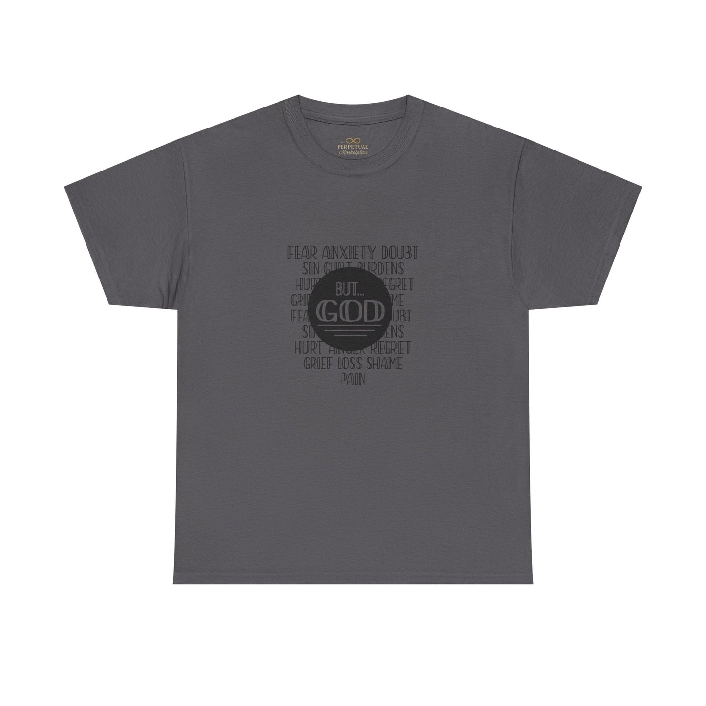 But God Christian T-Shirt – Faith Over Fear Bible Shirt | Inspirational Scripture Tee