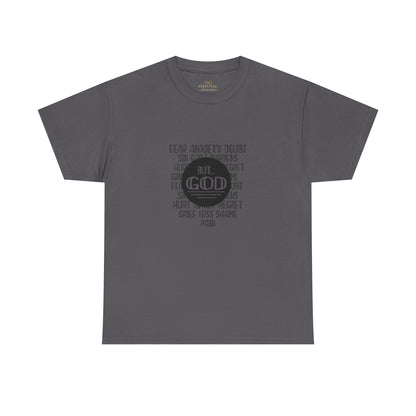 But God Christian T-Shirt – Faith Over Fear Bible Shirt | Inspirational Scripture Tee
