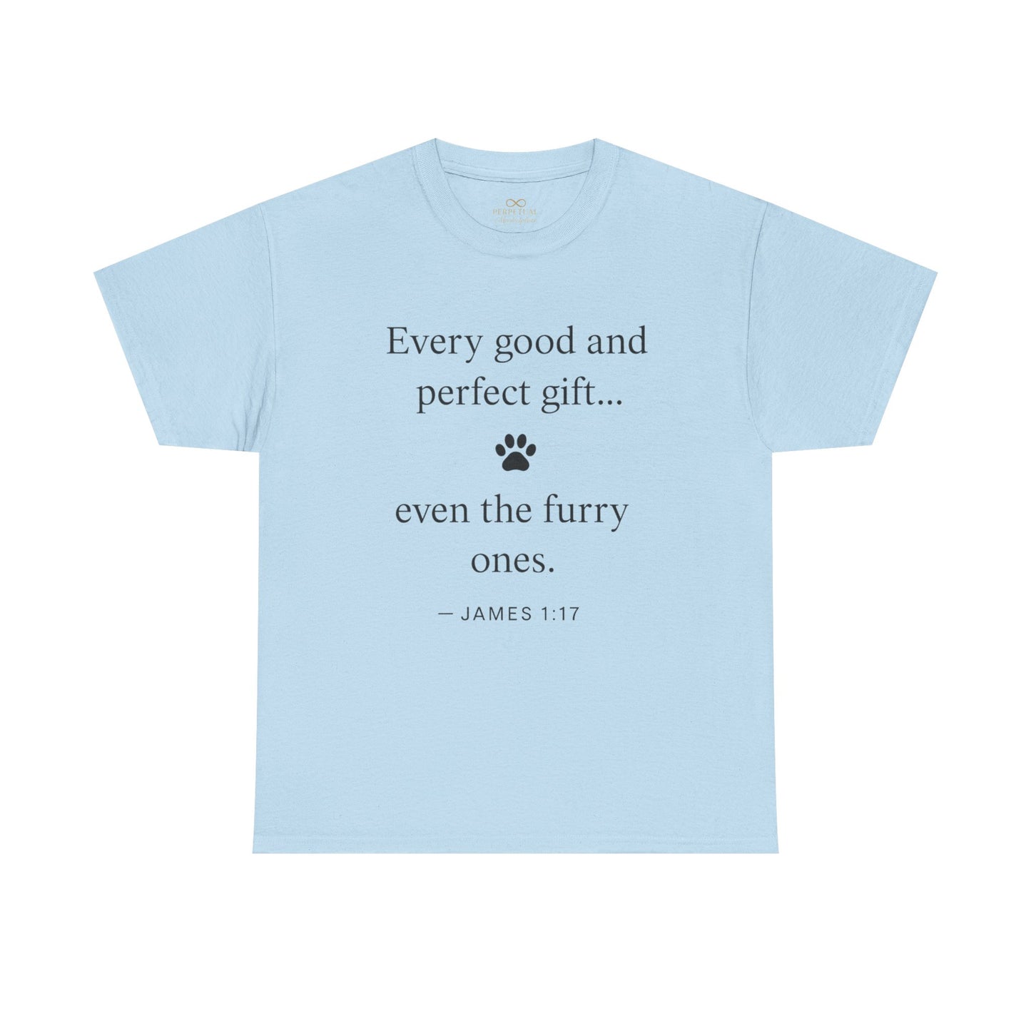 Every Good and Perfect Gift Pet Lover Shirt | James 1:17 Bible Verse Tee