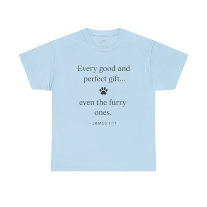 Every Good and Perfect Gift Pet Lover Shirt | James 1:17 Bible Verse Tee