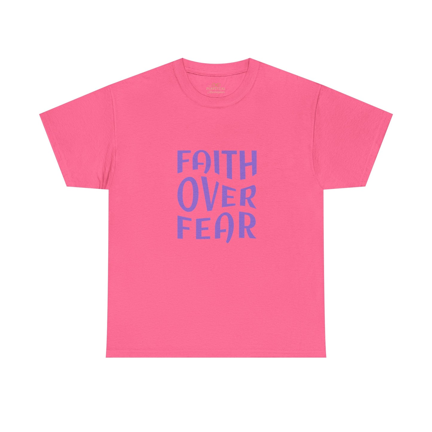 Faith Over Fear Christian T-Shirt – Bold Minimalist Scripture Tee