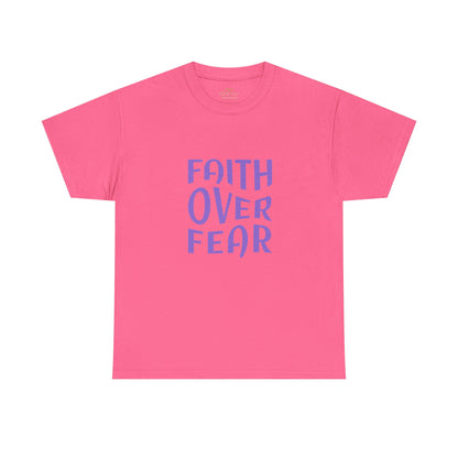 Faith Over Fear Christian T-Shirt – Bold Minimalist Scripture Tee