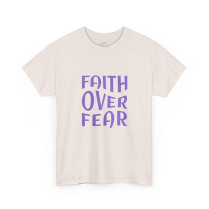 Faith Over Fear Christian T-Shirt – Bold Minimalist Scripture Tee