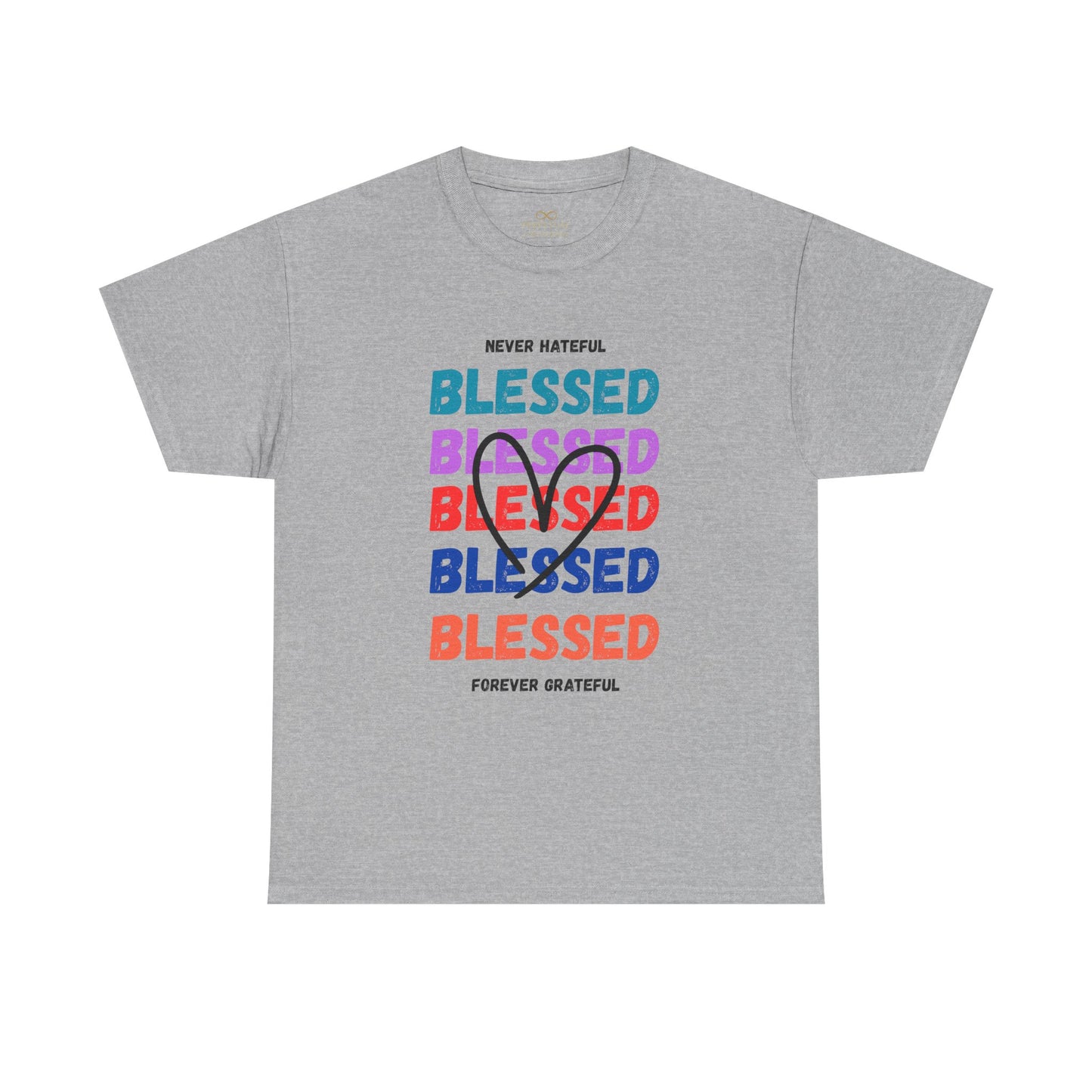 Blessed Grateful Colorful Christian T-Shirt | Positive Faith-Based Tee for Men & Women