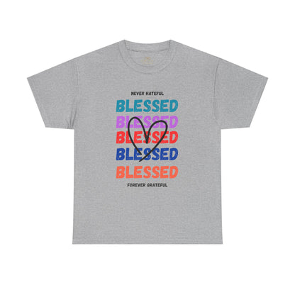 Blessed Grateful Colorful Christian T-Shirt | Positive Faith-Based Tee for Men & Women