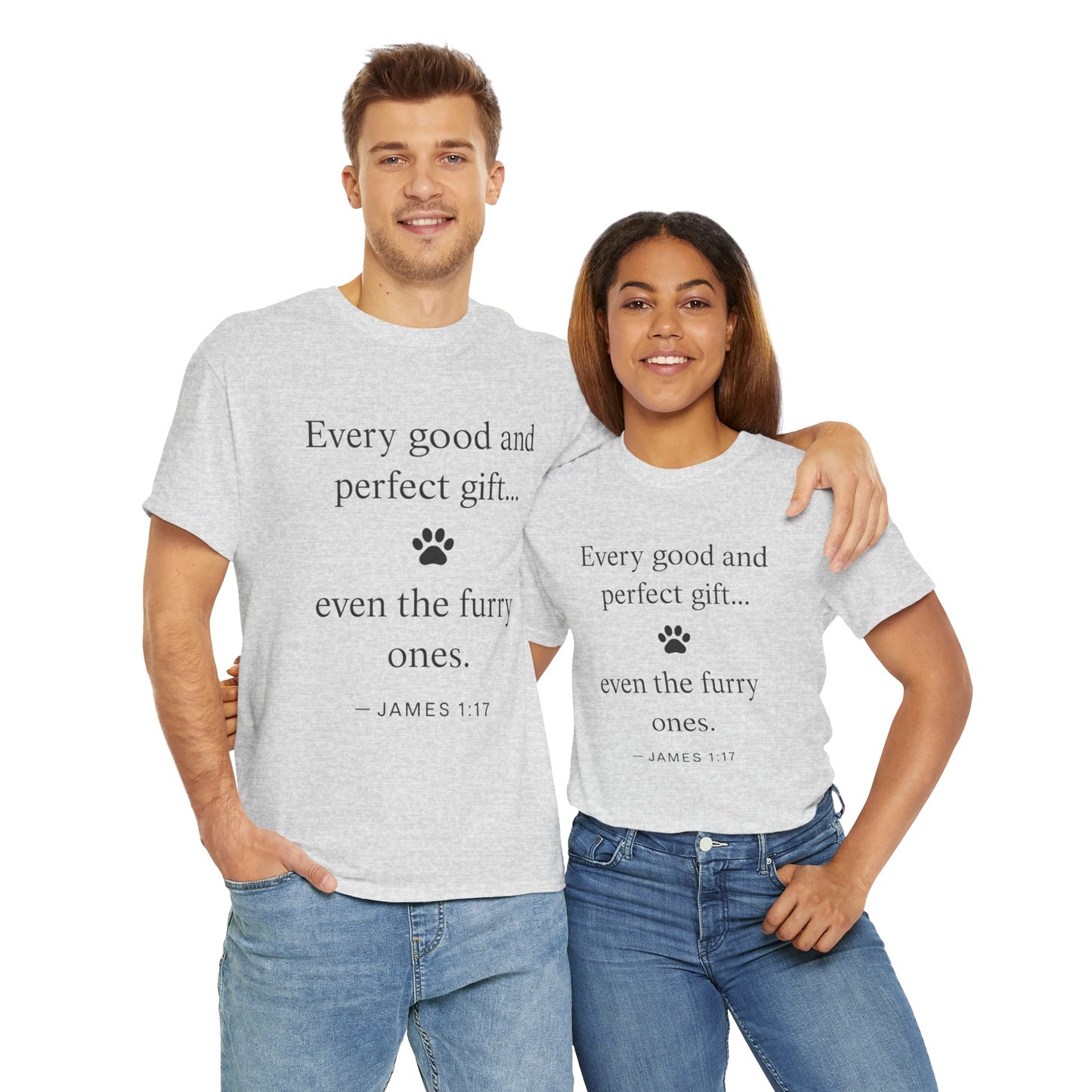 Every Good and Perfect Gift Pet Lover Shirt | James 1:17 Bible Verse Tee