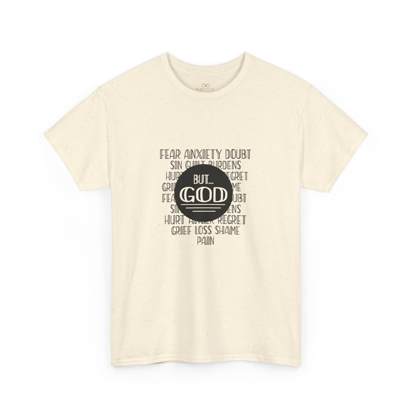 But God Christian T-Shirt – Faith Over Fear Bible Shirt | Inspirational Scripture Tee