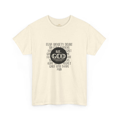 But God Christian T-Shirt – Faith Over Fear Bible Shirt | Inspirational Scripture Tee