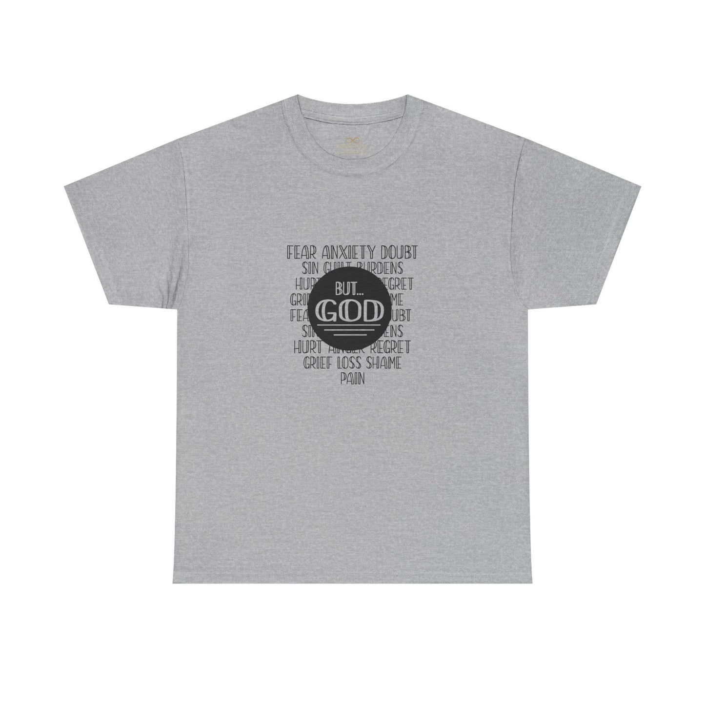 But God Christian T-Shirt – Faith Over Fear Bible Shirt | Inspirational Scripture Tee