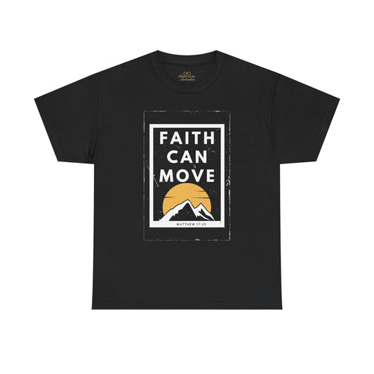 Faith Can Move Mountains Shirt, Matthew 17:20 Christian Tee, Bible Verse Mountain Graphic Shirt, Motivational Scripture Gift
