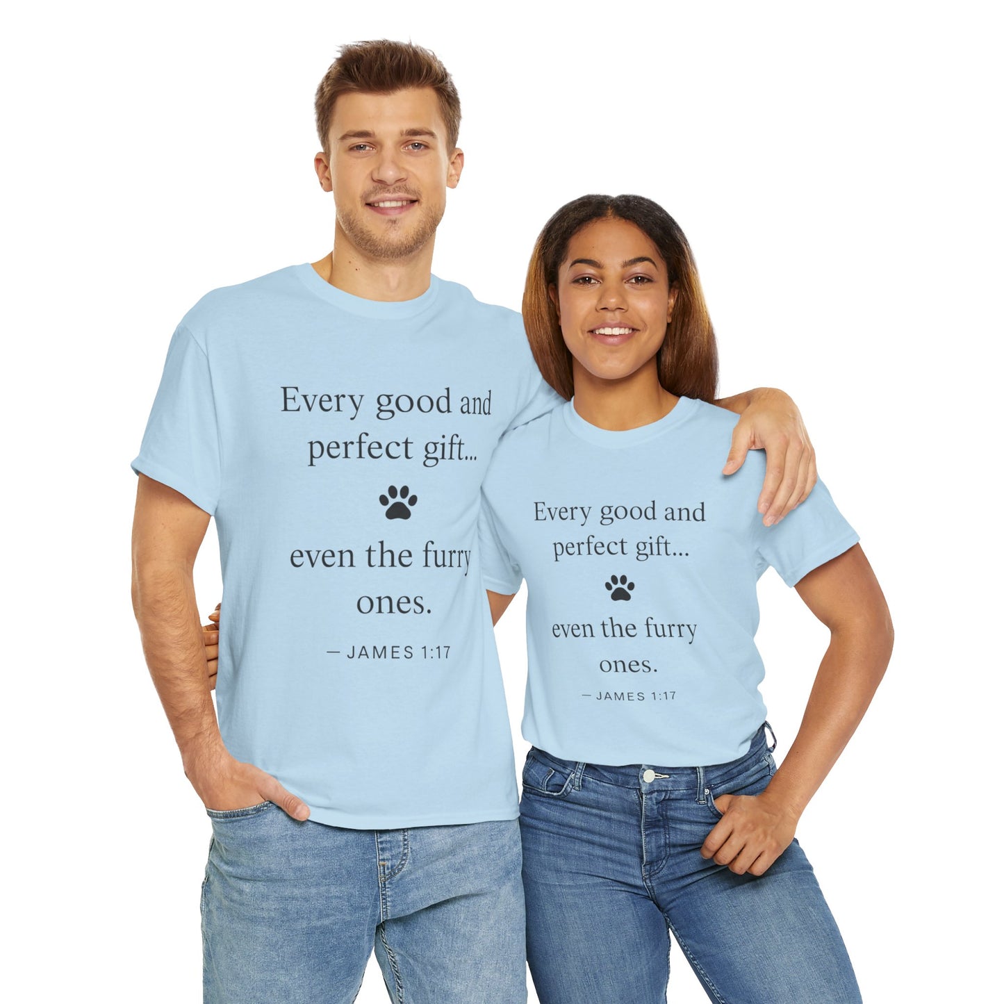 Every Good and Perfect Gift Pet Lover Shirt | James 1:17 Bible Verse Tee
