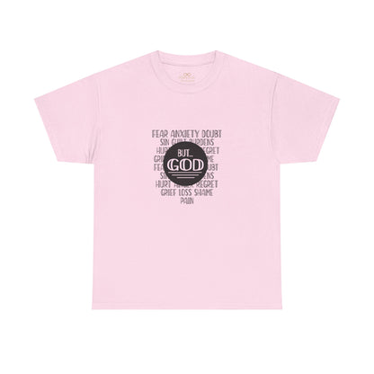 But God Christian T-Shirt – Faith Over Fear Bible Shirt | Inspirational Scripture Tee