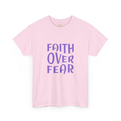 Faith Over Fear Christian T-Shirt – Bold Minimalist Scripture Tee