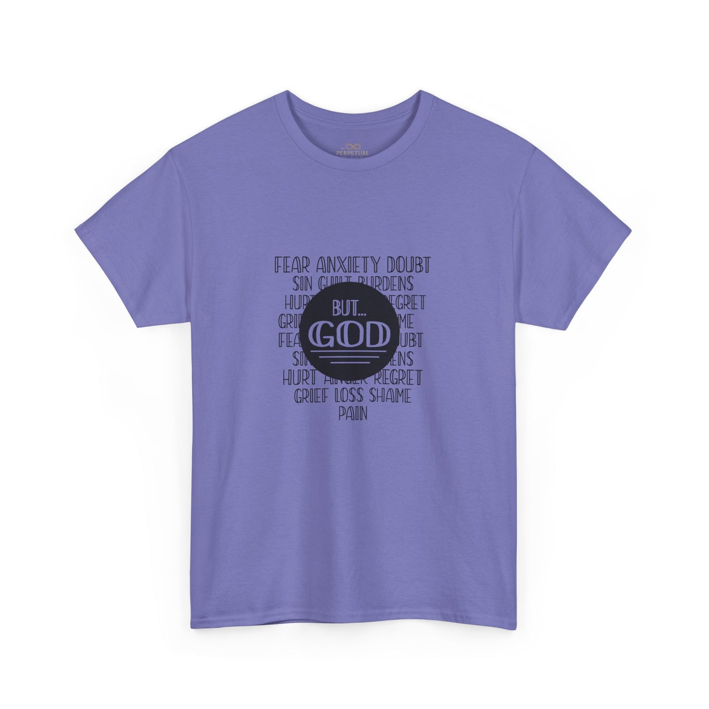 But God Christian T-Shirt – Faith Over Fear Bible Shirt | Inspirational Scripture Tee